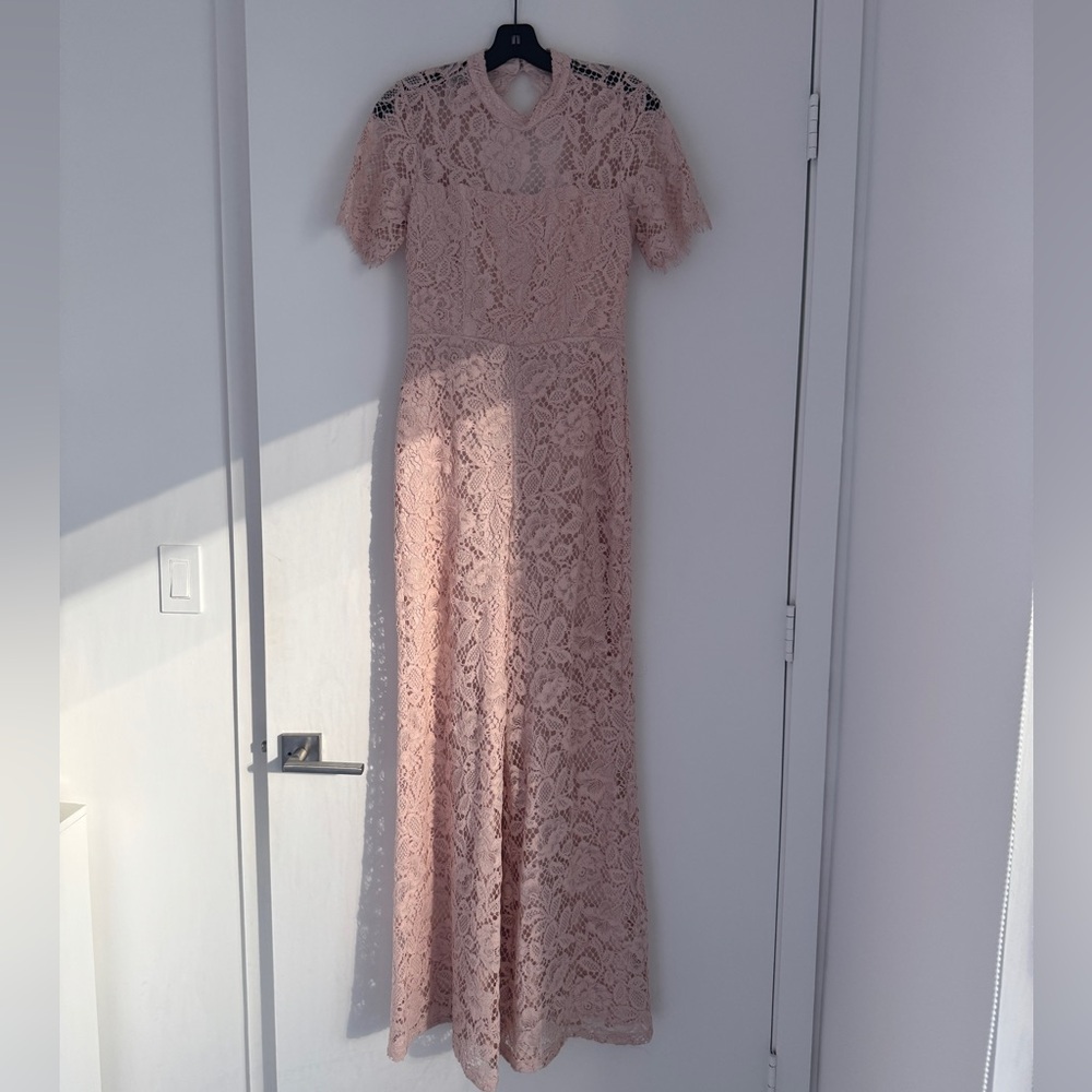 Alexis pink lace jumpsuit